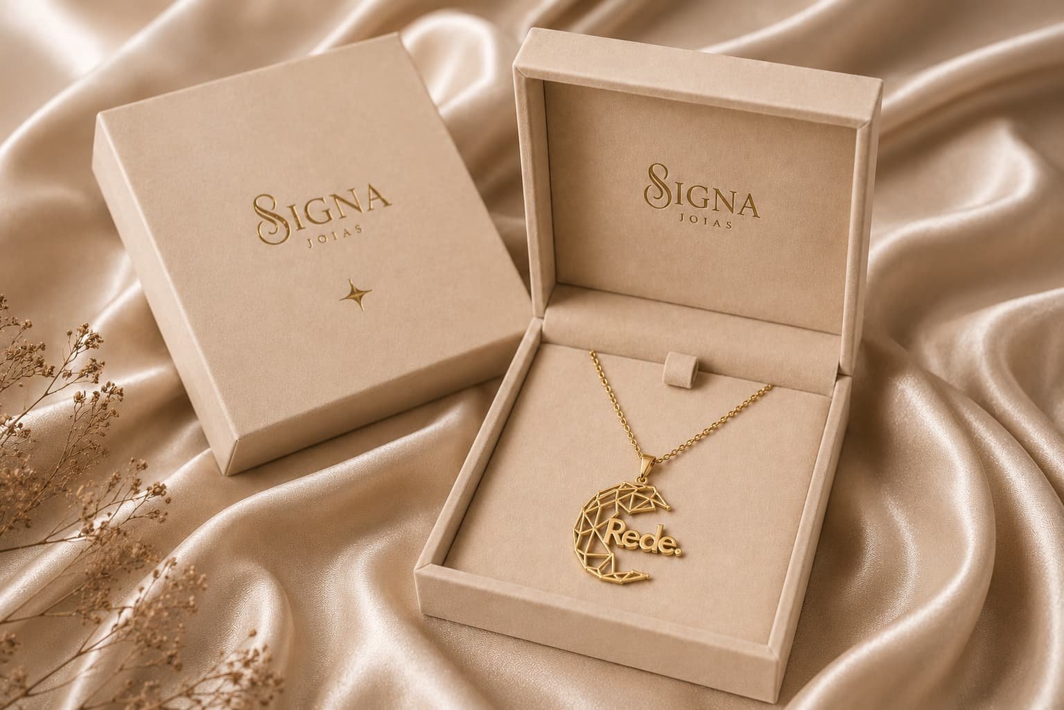 Colar com pendente personalizado